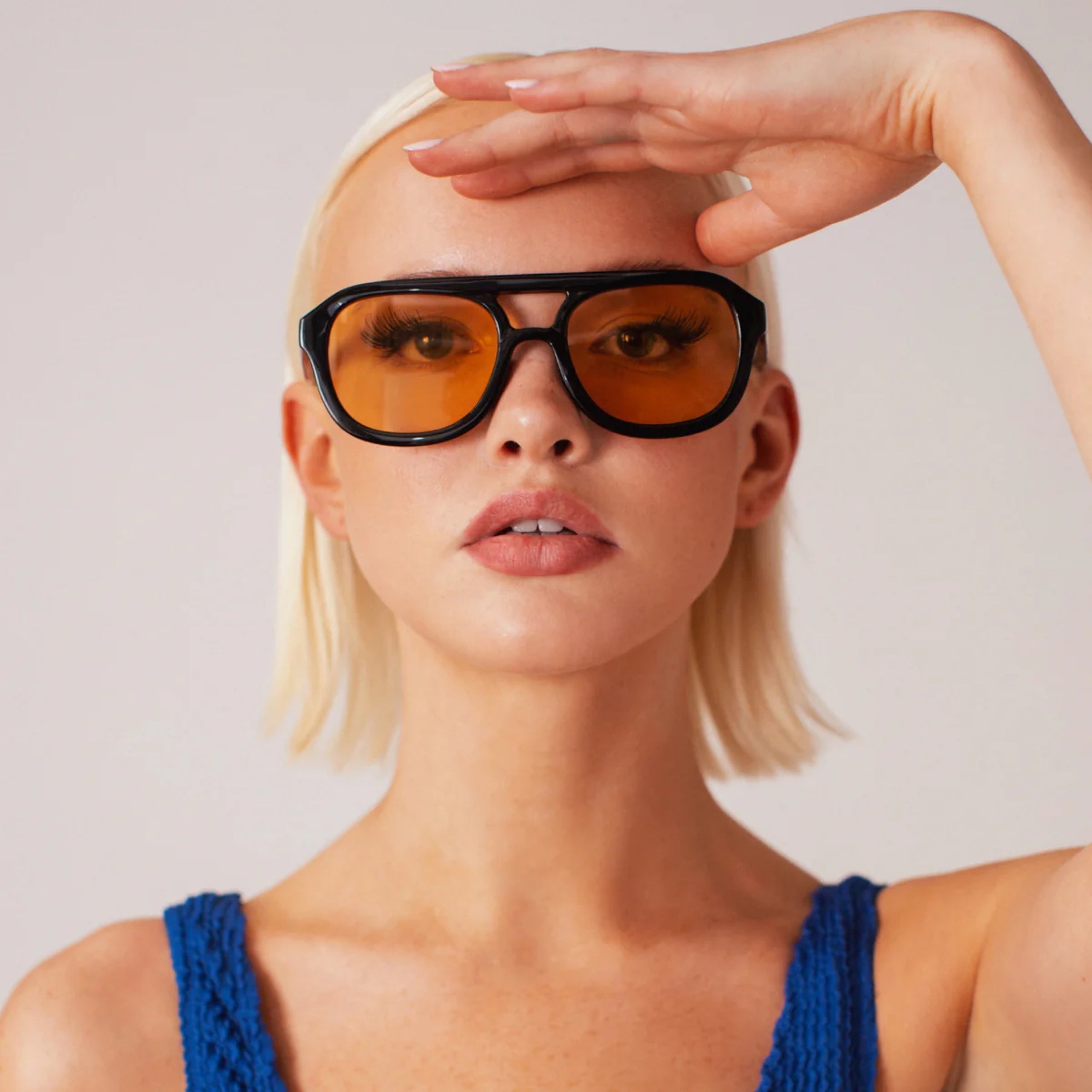 Olivia Shady Lady Sunglasses Black yellow Blended Souls Coffee Boutique